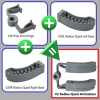 V2 Radius Quad Left Base (Qty 100)